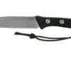 ANV P300 N690, Black G10 P300-015, Black Leather Sheath, Cuchillo De Supervivencia