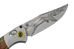 Benchmade Mini Crooked River Mallard Limited Edition Artist Series 15085-2203, Navaja De Caza, Casey Underwood Diseño -Cuchillos Tienda de ventas BE15085 2203 05 benchmade