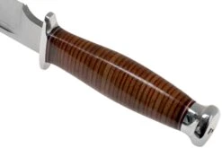 Bark River Teddy A2 Stacked Leather, Double Quillion Cuchillo De Exterior -Cuchillos Tienda de ventas BRK08 114SLDQ 04 bark river knives