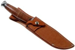 Bark River Teddy A2 Stacked Leather, Double Quillion Cuchillo De Exterior -Cuchillos Tienda de ventas BRK08 114SLDQ 06 bark river knives