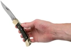 Buck 110 Folding Hunter Navaja, Con Ranuras Para Los Dedos -Cuchillos Tienda de ventas BUCK0110BRSFG B 08 buck v201907