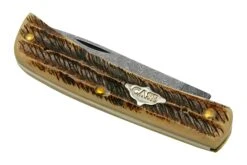 Case Sod Buser Jr 77461 Damascus Vintage Bone, Navaja -Cuchillos Tienda de ventas CE77461 06 case