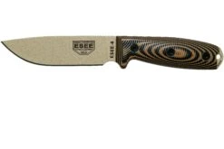 ESEE Model 4 Desert Tan Blade 3D Coyote-Black G10 Cuchillo De Supervivencia 4PDT-005 Funda Negra + Clip Para Cinturón