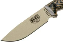 ESEE Model 4 Desert Tan Blade 3D Coyote-Black G10 Cuchillo De Supervivencia 4PDT-005 Funda Negra + Clip Para Cinturón -Cuchillos Tienda de ventas EE 4PDT 005 03 esee knives