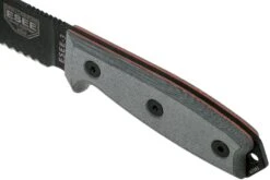 ESEE Model 3 Serrated, Grey Handle 3S Con Funda + Clip -Cuchillos Tienda de ventas EE ESEE 3S 05 esee knives