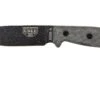 ESEE Model 4 Black Blade, Grey Handle 4P-MB Con Funda Coyote + Clip Y MOLLE-back