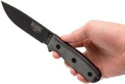 ESEE Model 4 Black Blade, Grey Handle 4P-MB Con Funda Coyote + Clip Y MOLLE-back -Cuchillos Tienda de ventas EE ESEE 4P MB 06 esee knives ee esee 4p mb 06