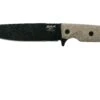 EKA RTG1 Black Blade, Canvas Micarta Cuchillo De Supervivencia