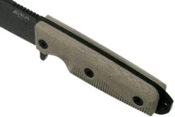 EKA RTG1 Black Blade, Canvas Micarta Cuchillo De Supervivencia -Cuchillos Tienda de ventas EK 50020 05 eka