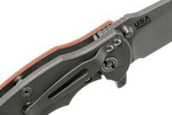 Rick Hinderer Jurassic Slicer Working Finish Orange G10 CPM 20CV Navaja -Cuchillos Tienda de ventas HRK JU SL WF OR 06 rick hinderer knives