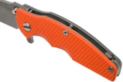 Rick Hinderer Jurassic Slicer Working Finish Orange G10 CPM 20CV Navaja -Cuchillos Tienda de ventas HRK JU SL WF OR 07 rick hinderer knives