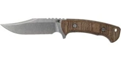 Rick Hinderer Ranch Bowie Natural Canvas Micarta, Stonewashed, Cuchillo Bowie