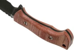 Rick Hinderer Ranch Drop Spanto Battle Black, Red Micarta Cuchillo De Supervivencia -Cuchillos Tienda de ventas HRK TRH DPBB RM 04 rick hinderer knives