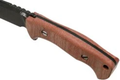 Rick Hinderer Ranch Drop Spanto Battle Black, Red Micarta Cuchillo De Supervivencia -Cuchillos Tienda de ventas HRK TRH DPBB RM 05 rick hinderer knives