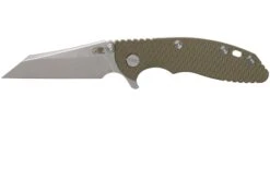 Rick Hinderer XM-18 3" Wharncliffe 20CV Stonewash, OD Green G10, Navaja
