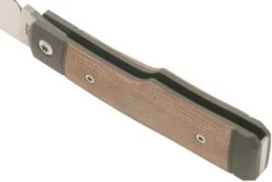 Jack Wolf Sharpshooter Jack, Natural Canvas Micarta SHSH-MNA Navaja Slipjoint -Cuchillos Tienda de ventas JW SHSH MNA 04 jack