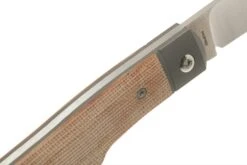 Jack Wolf Sharpshooter Jack, Natural Canvas Micarta SHSH-MNA Navaja Slipjoint -Cuchillos Tienda de ventas JW SHSH MNA 05 jack