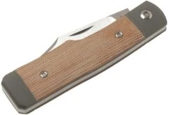Jack Wolf Sharpshooter Jack, Natural Canvas Micarta SHSH-MNA Navaja Slipjoint -Cuchillos Tienda de ventas JW SHSH MNA 06 jack