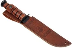 KA-BAR USMC 1217 Plain Edge, Funda De Cuero -Cuchillos Tienda de ventas KA1217 06 ka bar ka1217 06