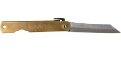 Higonokami Navaja 7 Cm HIGO09, Blue Paper Steel, Latón -Cuchillos Tienda de ventas KT HIGO09 02 higonokami kt higo09 02