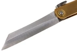 Higonokami Navaja 7 Cm HIGO09, Blue Paper Steel, Latón -Cuchillos Tienda de ventas KT HIGO09 03 higonokami kt higo09 03