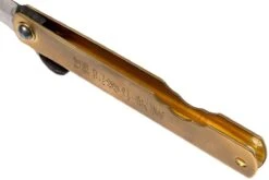 Higonokami Navaja 7 Cm HIGO09, Blue Paper Steel, Latón -Cuchillos Tienda de ventas KT HIGO09 05 higonokami kt higo09 05