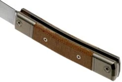Lionsteel BestMan BM2 CVN Natural Canvas Micarta Navaja Slipjoint -Cuchillos Tienda de ventas LI BM2 CVN 05 lionsteel