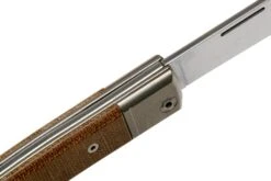 Lionsteel BestMan BM2 CVN Natural Canvas Micarta Navaja Slipjoint -Cuchillos Tienda de ventas LI BM2 CVN 06 lionsteel
