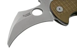 LionSteel L.E.One LE1-A-GS MagnaCut, Satin, Green Aluminium, Navaja Karambit -Cuchillos Tienda de ventas LI LE1 A GS 03 lionsteel