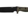 LionSteel M7B CVG Black, Green Canvas Micarta Cuchillo Fijo, Molletta Design