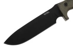 LionSteel M7B CVG Black, Green Canvas Micarta Cuchillo Fijo, Molletta Design -Cuchillos Tienda de ventas LI M7B CVG 03 lionsteel