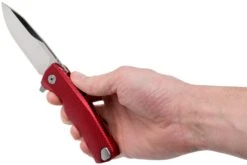 LionSteel ROK Satin Red Aluminio ROK A RS Navaja -Cuchillos Tienda de ventas LI ROK A RS 09 lionsteel rok