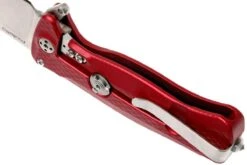 LionSteel SR22A-RS Red Aluminio, Satin Blade -Cuchillos Tienda de ventas LI SR22A RS 05 lionsteel li sr22a rs 05