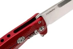 LionSteel SR22A-RS Red Aluminio, Satin Blade -Cuchillos Tienda de ventas LI SR22A RS 06 lionsteel li sr22a rs 06