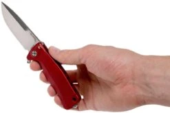 LionSteel SR22A-RS Red Aluminio, Satin Blade -Cuchillos Tienda de ventas LI SR22A RS 08 lionsteel li sr22a rs 08