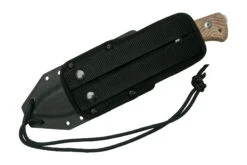 Lionsteel T6 Satin, Natural Canvas Micarta T6-CVN Cuchillo Fijo -Cuchillos Tienda de ventas LI T6 CVN 07 lionsteel