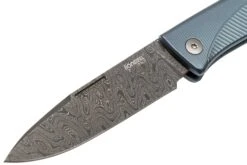 LionSteel Thrill TL-D-BL Damascus, Blue Titanium Integral Slipjoint Navaja -Cuchillos Tienda de ventas LI TL D BL 03 lionsteel