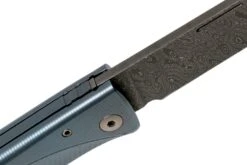 LionSteel Thrill TL-D-BL Damascus, Blue Titanium Integral Slipjoint Navaja -Cuchillos Tienda de ventas LI TL D BL 08 lionsteel