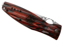 Mcusta MC-0183G Sengoku Tokugawa Leyasu SPG2, Red Pakkawood, Cuchillo De Caballero -Cuchillos Tienda de ventas MC 0183G 06 mcusta