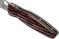 Mcusta MC-0183G Sengoku Tokugawa Leyasu SPG2, Red Pakkawood, Cuchillo De Caballero -Cuchillos Tienda de ventas MC 0183G 07 mcusta