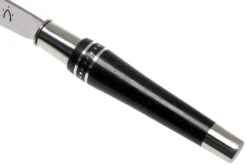 Nontron No. 25 Nickel Silver Turning Ferrule, Marquetry Ebony Aluminium, Doble Virola NN25DVEBALU Navaja -Cuchillos Tienda de ventas NN25DVEBALU 06 nontron