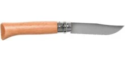 Opinel Navaja No. 8 Classic, Acero Inoxidable, Con Funda De Cuero, Madera De Haya -Cuchillos Tienda de ventas OP001089 02 opinel v201903