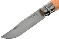 Opinel Navaja No. 8 Classic, Acero Inoxidable, Con Funda De Cuero, Madera De Haya -Cuchillos Tienda de ventas OP001089 03 opinel v201903