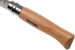 Opinel Navaja No. 8 Classic, Acero Inoxidable, Con Funda De Cuero, Madera De Haya -Cuchillos Tienda de ventas OP001089 06 opinel v201903