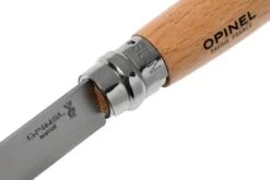 Opinel Navaja No. 8 Classic, Acero Inoxidable, Con Funda De Cuero, Madera De Haya -Cuchillos Tienda de ventas OP001089 07 opinel v201903