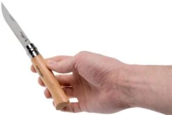 Opinel Navaja No. 8 Classic, Acero Inoxidable, Con Funda De Cuero, Madera De Haya -Cuchillos Tienda de ventas OP001089 08 opinel v201903