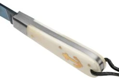 Otter Anchor Knife SET 173 KN Large Blued Carbon, Bone, Brass Anchor, Leather Strap Navaja -Cuchillos Tienda de ventas ORSET173KN 06 otter