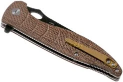 QSP Knife Locust QS117-A Brown Flax Micarta Navaja -Cuchillos Tienda de ventas QS117 A 04 qsp