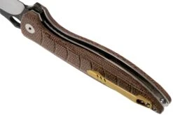 QSP Knife Locust QS117-A Brown Flax Micarta Navaja -Cuchillos Tienda de ventas QS117 A 05 qsp