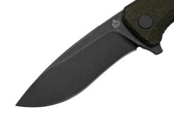 QSP Knife Raven QS122-D2 Rough Brown Micarta, Black D2, Navaja -Cuchillos Tienda de ventas QS122 D2 03 qsp